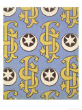 Star and Clef Ecclesiastical Wallpaper Design