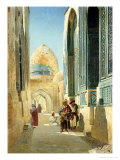 Buy Figures in a Street Before a Mosque, 1895 at AllPosters.com