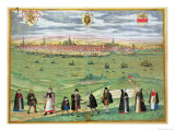 Buy Map of Rostock, from "Civitates Orbis Terrarum" by Georg Braun and Frans Hogenberg circa 1572-1617 at AllPosters.com