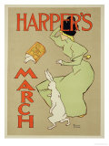 Buy Reproduction of a Poster Advertising "Harper's Magazine, March Edition," American, 1894 at AllPosters.com