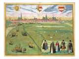 Buy Map of Wilnis, from "Civitates Orbis Terrarum" by Georg Braun and Frans Hogenberg circa 1572-1617 at AllPosters.com