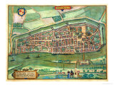 Buy Map of Bremen, from "Civitates Orbis Terrarum" by Georg Braun and Frans Hogenberg circa 1572-1617 at AllPosters.com