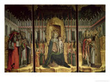 Buy The Virgin Enthroned with Saints Jerome, Gregory, Ambrose and Augustine, 1446 at AllPosters.com