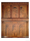 Buy Post Restoration Cupboards in the North Sacristy Depicting the Annunciation and a Bishop Enthroned at AllPosters.com