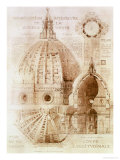 Buy Plan, Section and Elevation of Florence Cathedral at AllPosters.com