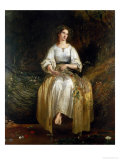 Ophelia Weaving Her Garlands, 1842 Giclee Print