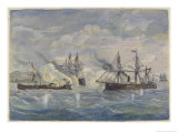 Buy Naval Combat Beween the Peruvian Ship "Huascar" at AllPosters.com