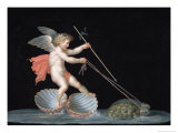 Cupid Being Led by Tortoises