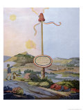 Buy Wanderers, This Land is Free, Reproduction of an Original Watercolour Done in 1792, circa 1847 at AllPosters.com