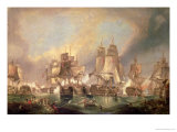 The Battle of Trafalgar in 1805