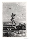 Captain Nemo on Top of the Nautilus, from 
