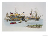 Buy Prison Ships, from "Costume of Great Britain," Published by William Miller, 1805 at AllPosters.com