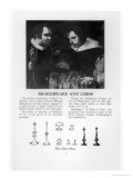 William Shakespeare and Ben Jonson Engaged in a Game of Chess