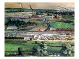 Buy Industrial Landscape in the Blanzy Coal Field, Saone-Et-Loire, circa 1860 (Detail) at AllPosters.com