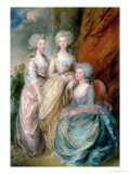 Buy The Three Eldest Daughters of George III: Princesses Charlotte, Augusta and Elizabeth in 1784 at AllPosters.com