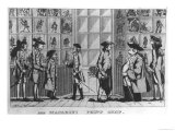 Buy The Macaroni Print Shop, Published by N. Darley, 1772 at AllPosters.com
