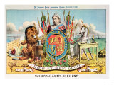 Buy The Royal Arms Jubilant, from "St. Stephen's Review Presentation Cartoon," 25 June 1887 at AllPosters.com
