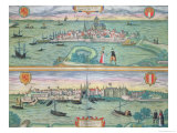 Buy Map of Rotterdam and Gouda, from "Civitates Orbis Terrarum" at AllPosters.com