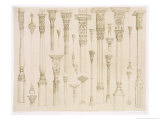 Persian and Turkish Wooden Column Designs, from 