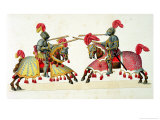 Buy Two Knights at a Tournament, Plate from "A History of the Development and Customs of Chivalry" at AllPosters.com