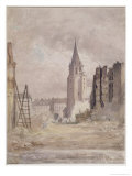Buy Demolition of Saint-Germain-Des-Pres, circa 1867-68 at AllPosters.com