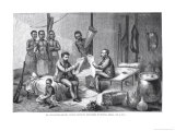 Buy Dr. David Livingstone and Mr. Henry Morton Stanley Receiving Newspapers in Central Africa at AllPosters.com
