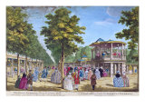 Buy View of the Grand Walk at the Entrance of Vauxhall Pleasure Gardens with the Orchestra Playing at AllPosters.com