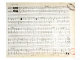 Buy Facsimile of the Score of "Ballade Number 2 in F" at AllPosters.com
