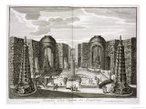 Buy The Fountain in the Maze at the Princely Pleasure Palace and Gardens, Berlin at AllPosters.com