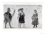 Buy Costume Designs for "Le Roi S"Amuse" by Victor Hugo, 1832 at AllPosters.com