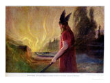 Buy As the Flames Rise, Odin Leaves, 1909 at AllPosters.com