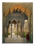 Buy The Court of the Lions, the Alhambra, Granada, 1853 at AllPosters.com