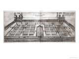Gardens at the Chateau De Vallery, from Les Plus Belles Bastiments De France, Published 1570s