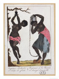 Buy Punishment of Two Black Female Slaves, 1811 at AllPosters.com