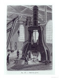 Buy The Le Creusot Power Hammer, Illustration for a Book About Industrial Machines, circa 1880 at AllPosters.com