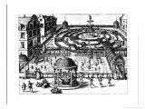 Buy Garden, from "Hortum Viridariorumque Elegantes Et Mumultiplicis Formae," Published circa 1583 at AllPosters.com