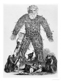 Buy Human Sacrifice by Gaulish Druids in a Wicker Man, from "Magasin Pittoresque," 1833 at AllPosters.com