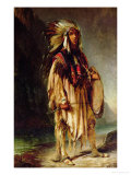 Buy A North American Indian in an Extensive Landscape, 1842 at AllPosters.com