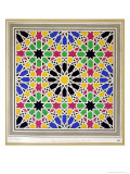 Buy Mosaic Ornament in the South Side of the Court of the Lions, Alhambra at AllPosters.com