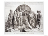 Buy Monsieur Drovetti and His Followers Using a Plumb Line to Measure a Colossal Head at AllPosters.com