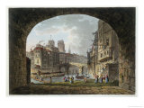 Buy View of the Pont Du Chatelet and Notre-Dame Cathedral, 1810 at AllPosters.com