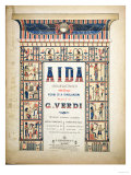 Front Cover for the Score of Aida, by Giuseppe Verdi