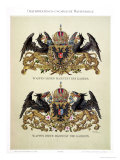 Buy Plate with the Coats of Arms of Emperor Franz Joseph I and Empress Elizabeth of Bavaria at AllPosters.com