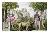 Buy Cybele on Her Chariot and Attis, from "Le Costume Ancien Ou Moderne" at AllPosters.com