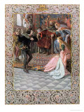 Buy Hamlet Before King Claudius, Queen Gertrude and Ophelia, Scene from "Hamlet" at AllPosters.com
