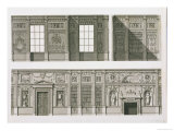 Elevation of the Library at Syon House, circa 1760-69