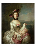 Buy Portrait of a Lady, Said to be Elizabeth, Wife of Robert Boyd of Castle Law, 1750 at AllPosters.com