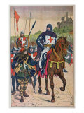 Buy Departing for the Crusades, Illustration from "Histoire De France" by Jules Michelet circa 1900 at AllPosters.com