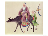 Lao-Tzu on His Buffalo, Followed by a Disciple