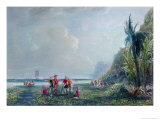 Buy The Founding of the Colony of Saint-Christophe and Martinique Around 1625-35 at AllPosters.com